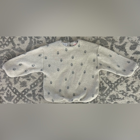 ZARA Baby Soft Touch Sweatshirt & Matching Pants Set- Owl/ Size 6-9M - Picture 5 of 5
